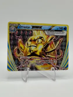 2016 Omastar BREAK 19/124 XY Evolutions Pokemon Card Ultra Holo Rare - Image 2