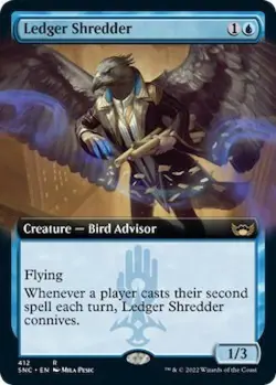 Ledger Shredder (Extended Art) -Foil Near Mint MTG Streets of New Capenna - Image 1