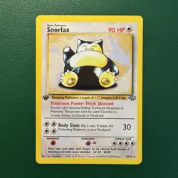 Snorlax 27/64 1st edition Jungle Set Vintage Pokemon Card LP - Image 1