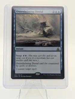 Overwhelming Denial | MTG OGW | EDH Blue Counterspell Surge Uncounterable | Rare - Image 2