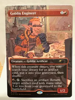 Goblin Engineer (Galaxy Foil) Secret Lair Drop Foil Original Run - Image 1