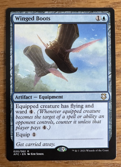 MTG Adventures in the Forgotten Realms Commander, Winged Boots - Image 1