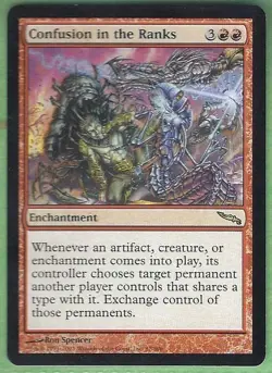 MTG Magic the Gathering - Confusion in the Ranks Mirrodin Rare - Image 1