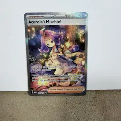 Pokemon TCG Acerola's Mischief 183/132 Me01: Mega Evolution Holo NM - Image 1