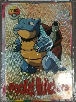 Pocket Monsters Blastoise 1162 Prism Sticker Holo Seel 1170 Misprint LP/NM - Image 1