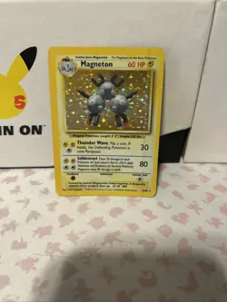 Pokemon Vintage Base Set Magneton Holo 9/102 NM - Image 1