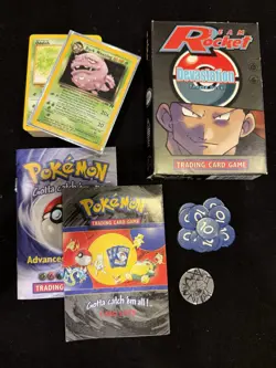 Pokemon Devastation Team Rocket Theme Deck TGC Pre-Owned OPENED - Image 1