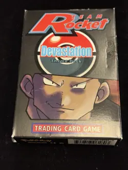 Pokemon Devastation Team Rocket Theme Deck TGC Pre-Owned OPENED - Image 2