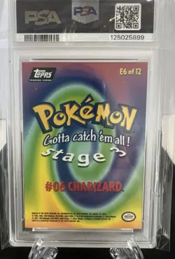 1999 Topps Pokemon Charizard #6 Movie Edition Psa 9 - Image 2