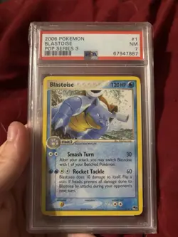 2006 Pokemon Blastoise POP Series 3 PSA 7 NM Low Pop (10)! - Image 1