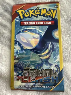 Pokemon XY Primal Clash Booster Pack New Sealed 3 Card Booster Pack. - Image 1