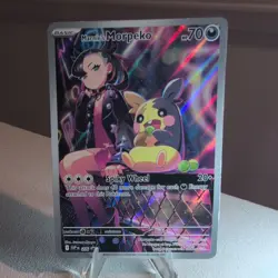 Marnies Morpeko Full Art Black Star Promo Card 206 NM Condition - Image 1