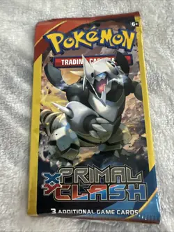 Pokemon XY Primal Clash Booster Pack New Sealed 3 Card Booster Pack!! - Image 1