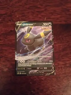 Pokemon TCG Umbreon v SWSH203 Black Star Promo Ultra Rare Card - Image 1