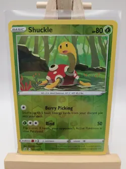 Pokemon TCG Shuckle Rebel Clash 005/192 Reverse Holo Uncommon Pokemon Card - Image 1