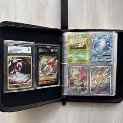 Pokemon Binder Collection Of 100+ Vintage And Modern Cards + 2 Slabs - Image 1