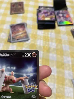 Pokemon TCG Conkeldurr v Alt Art Holo Ultra Rare Card Pokemon Go 074/078 - Image 3