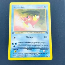 Pokemon TCG Karte - Karpador 47/82 1. Edition Team Rocket 1999 Near Mint Deutsch - Image 2