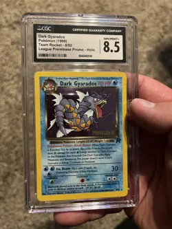 CGC 8.5 MINT Dark Gyarados 1999 Team Rocket 8/82 Prerelease Holo Pokemon Card - Image 1