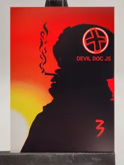 Blastoise V3 Card Devil Doc JS Fan Art /100 - Image 3