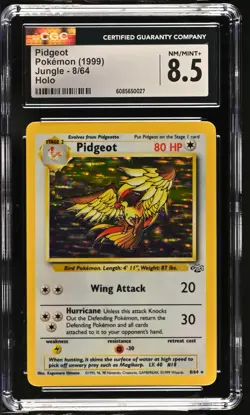 CGC 8.5 Pidgeot 1999 Jungle 8/64 Holo Pokemon Card - Image 1