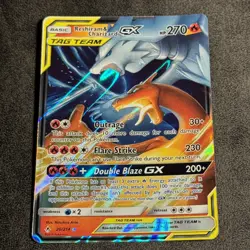 Pokemon TCG Reshiram Charizard GX Tag Team Card 20/214 Unbroken Bonds - Image 1