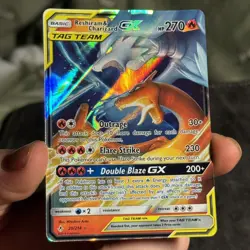 Pokemon TCG Reshiram Charizard GX Tag Team Card 20/214 Unbroken Bonds - Image 2