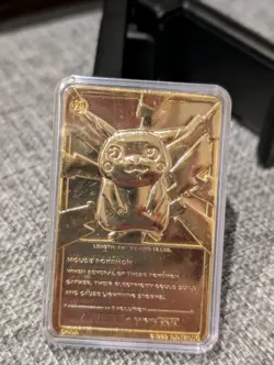 Pokemon 1999 23k Gold-Plated Trading Card Pikachu Burger King Promo - Image 2