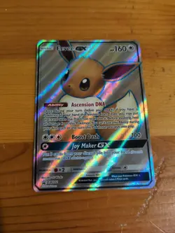 Pokemon Eevee GX TCG Full Art Holo Rare Black Star Promo Card SM242 - Image 1