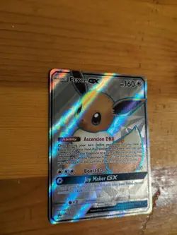 Pokemon Eevee GX TCG Full Art Holo Rare Black Star Promo Card SM242 - Image 2