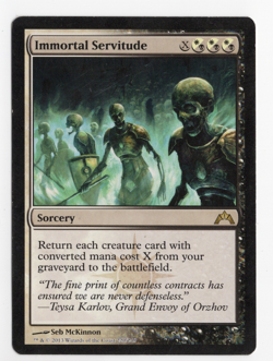 Immortal Servitude 220/249 2013 Magic the Gathering Trading Card - Image 1