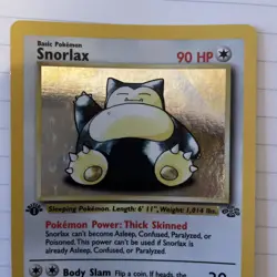 Snorlax Pokemon Card Jungle Set Holo Rare 1st Edition 11/64 - Image 2