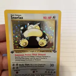 Snorlax Pokemon Card Jungle Set Holo Rare 1st Edition 11/64 - Image 3