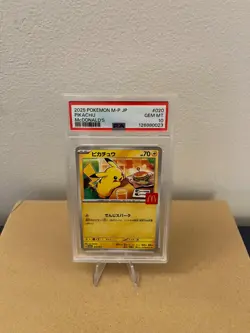 PSA 10 Pikachu 2025 McDonald's Promo 020/M-P Japanese Pokemon Card Gem Mint - Image 1