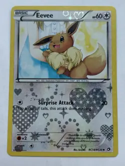 Eevee RC14/RC25 Radiant Collection BW Legendary Treasures Pokemon Card LP - Image 1