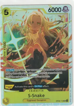 OP08-112 S-Snake SR One Piece TCG English Card - Image 1