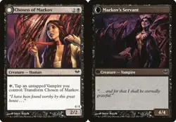 1x Chosen of Markov // Markov's Servant NM Eng MTG - Dark Ascension - Image 1