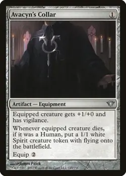 1x Avacyn's Collar NM Eng MTG - Dark Ascension - Image 1
