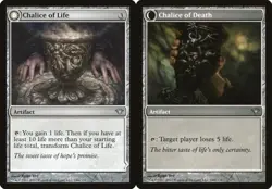 1x Chalice of Life // Chalice of Death NM Eng MTG - Dark Ascension - Image 1