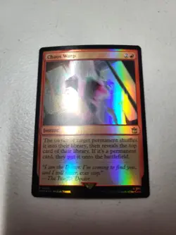1x Chaos Warp MTG Universes Beyond: Doctor Who 0225 Foil NM Free Shipping - Image 1