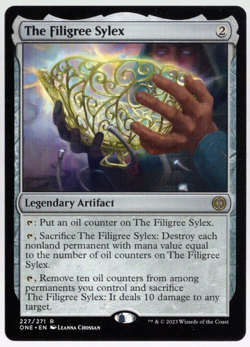The Filigree Sylex 227/271 Non Foil Rare All Will Be One MTG NM - Image 1