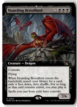 MTG - Hoarding Broodlord (Extended Art) 360 Regular NM March of the Machine - Image 1