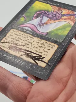 Artifact Possession SIGNED CHRISTOPHER RUSH GEN 2A MTG Antiquities *CCGHouse* - Image 3