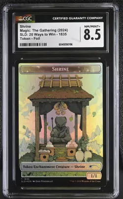 SHRINE TOKEN Secret Lair Foil CGC 8.5 MTG [Nostalgium] - Image 1