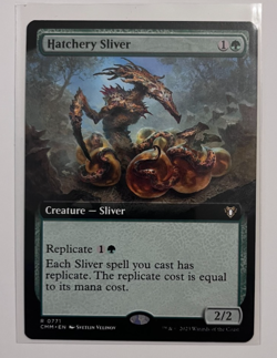 MTG - Commander Masters - Hatchery Sliver Extended - Rare 0771 - Image 1