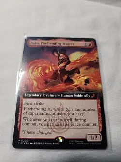 Zuko Firebending Master (Extended Art) TLE Avatar: the Last Airbender MTG - Image 1