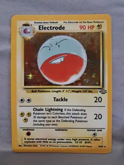 Pokemon 1999 Electrode #2/64 Jungle Holo Raw Card - Image 1