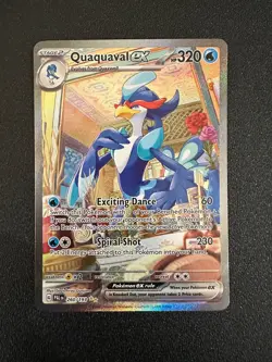 QUAQUAVAL EX POKEMON PALDEA SPECIAL ILLUSTRATION RARE 260/193 FREE SHIPPING - Image 1