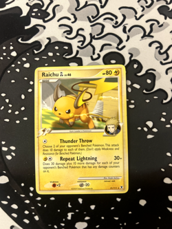 Pokemon TCG Raichu GL 31/111 Rising Rivals Regular Rare LP - Image 1