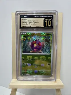 2023 POKEMON JPN 151 VENONAT MASTER BALL REVERSE HOLO #048 CGC PRISTINE 10 - Image 3
